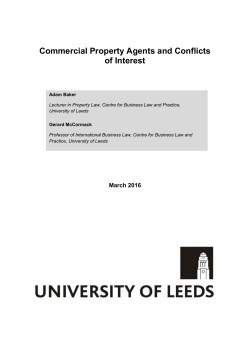 Commercial Property Agents and Conflicts of Interest