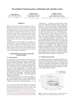 The problem of musical gesture continuation and a baseline