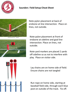 Saunders Field Setup Cheat Sheet Note pylon