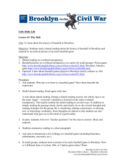Lesson 4.9: Play Ball - Brooklyn Public Library