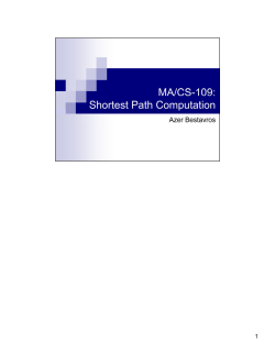 Shortest Path Computation