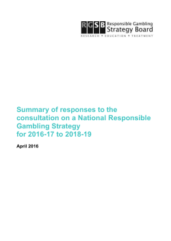 Summary of responses to the consultation on a National