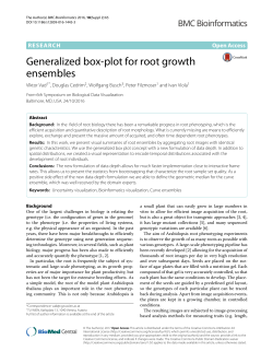 Generalized box-plot for root growth ensembles