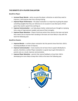 Benefits to a Player Evaluation