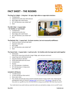 fact sheet &ndash; the rooms