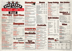 Pre-Game Main Event Burgers Main Event all Favorites Main Event