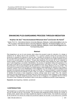 enhancing plea bargaining process through mediation