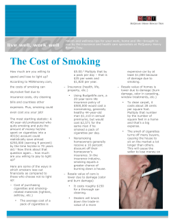 The Cost of Smoking