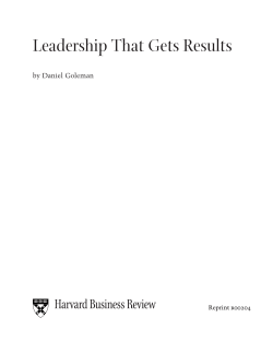 Leadership That Gets Results
