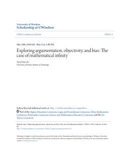 Exploring argumentation, objectivity, and bias: The case of