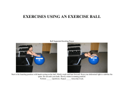 EXERCISES USING AN EXERCISE BALL
