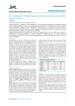 The Challenge of Antigen Sequence Diversity: Solutions with