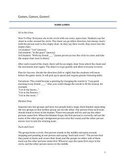 Games, Games, Games!