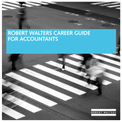 ROBERT WALTERS CAREER GUIDE FOR ACCOUNTANTS