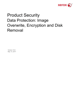 Data Protection: Image Overwrite, Encryption and Disk