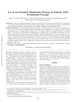 Use of an Extended Monitoring Strategy in Patients
