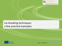 Ice breaker techniques