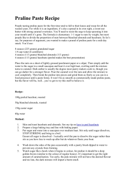 Praline Paste Recipe