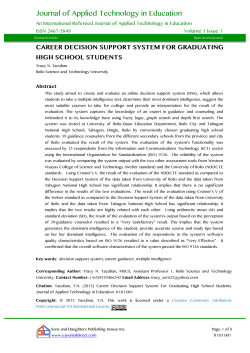 Journal of Applied Technology in Education