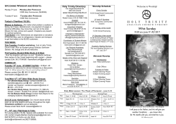 Pentecost Choral Communion 4th June AD 2017