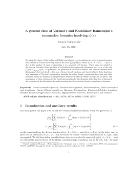 A general class of Voronoi`s and Koshliakov-Ramanujan`s