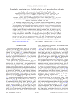 Quantitative rescattering theory for high-order