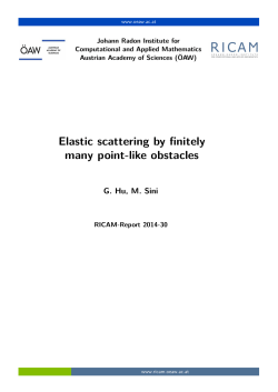Elastic scattering by finitely many point-like obstacles