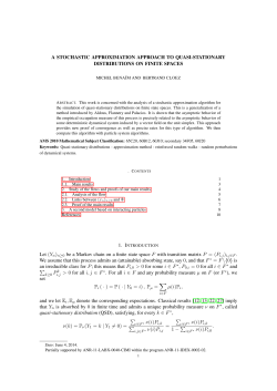 A STOCHASTIC APPROXIMATION APPROACH TO QUASI