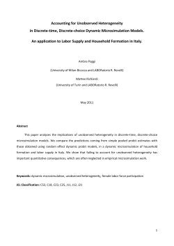 Accounting for Unobserved Heterogeneity in Discrete