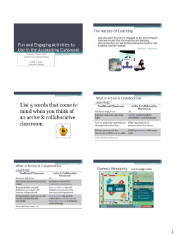 Fun and Engaging Activities to Use in the Accounting Classroom