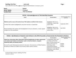 Grout Building TAG Plan - Portland Public Schools
