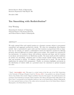 Tax Smoothing with Redistribution