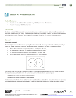 Algebra II Module 4, Topic A, Lesson 7: Teacher Version