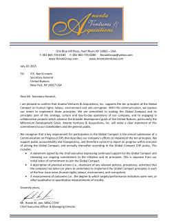 One Blue Hill Plaza, Pearl River, NY 10965 &ndash; USA T: 001-845