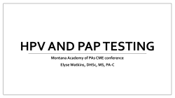 HPV and Pap Testing
