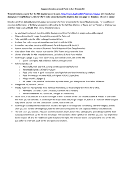 Alternative directions round Paris