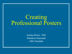 Professional Posters - STARS Computing Corps