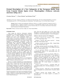 Formal Description of a New Subspecies of the