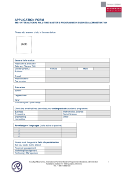 APPLICATION FORM