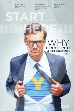 gen y is into accounting