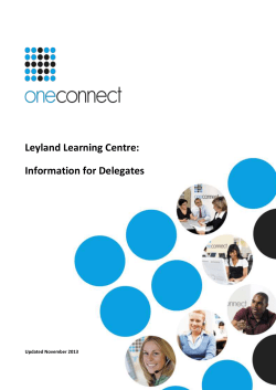 One Connect Limited Leyland Learning Centre: Information for