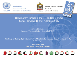 Road Safety Targets in the EU and its Member States