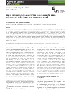 Social networking site use: Linked to