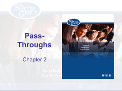 Chapter 1 Pass