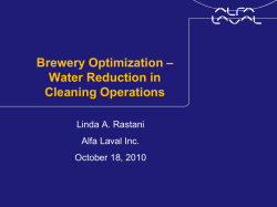 Brewery Water Savings Systems - Great Lakes Water Conservation