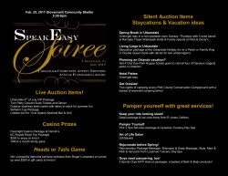 Casino Prizes Heads or Tails Game Silent Auction Items Staycations