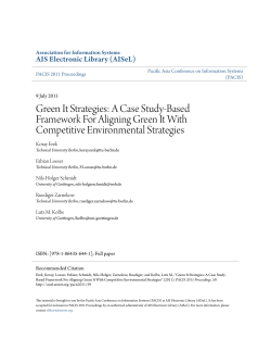 Green It Strategies: A Case Study-Based