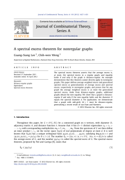 A spectral excess theorem for nonregular graphs