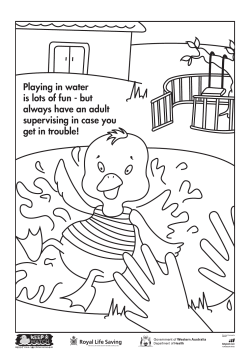 Playing in water is lots of fun - but always have an adult supervising