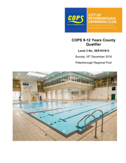 COPS 9-12 Years County Qualifier 2016